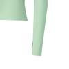 Skechers Freedom Fitness Logo Slim Fit Stand Collar Knitted Long Sleeve T-Shirt Women tops Smoke-Green P125W105-0312