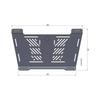 Hepco Becker Extended Rear Carrier Universal 1 & Enlargement, Fit, Black, Set, 610053-0001