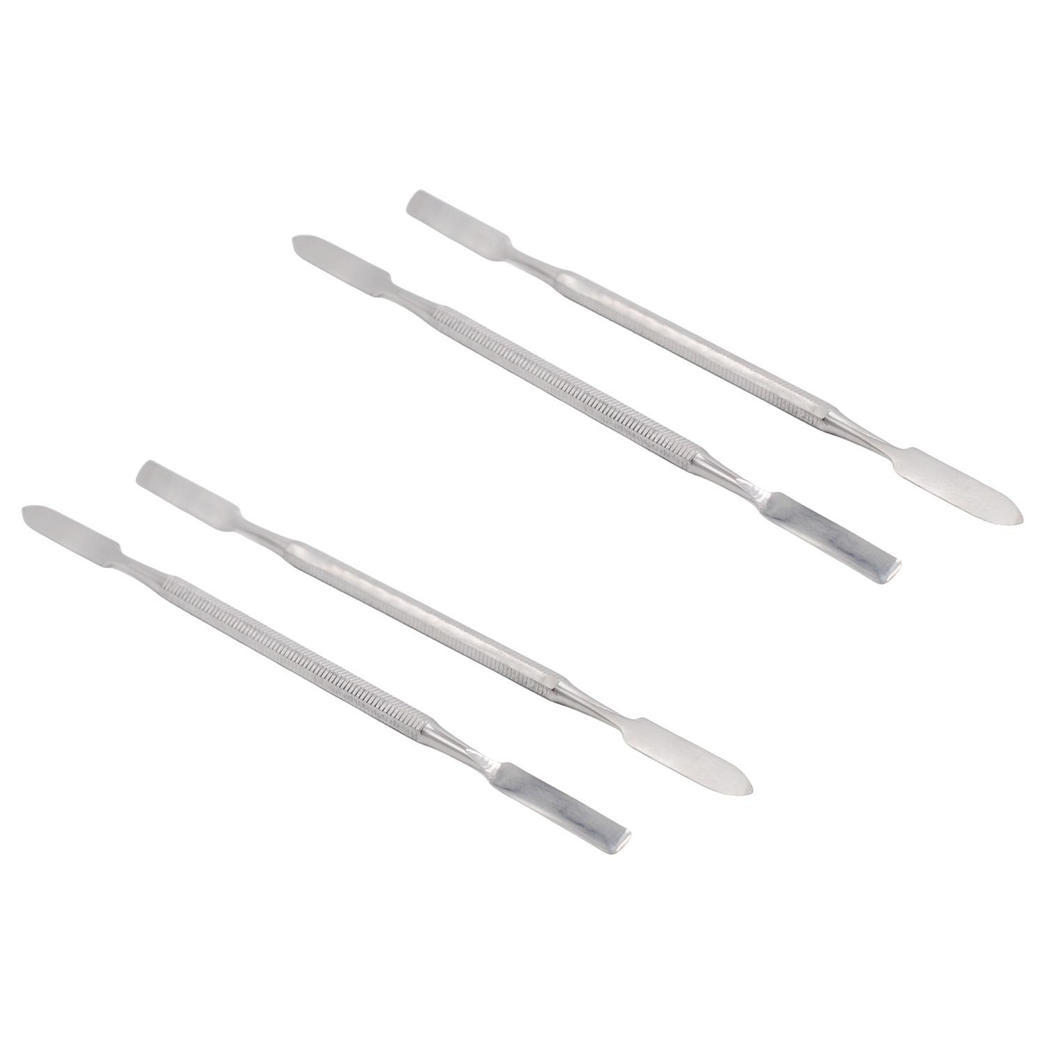 4Pcs Stainless Steel Double-Ended Dental Stirring Knives For Dental Cosmetic Mixing Powder Stirring Rods Durable Tools