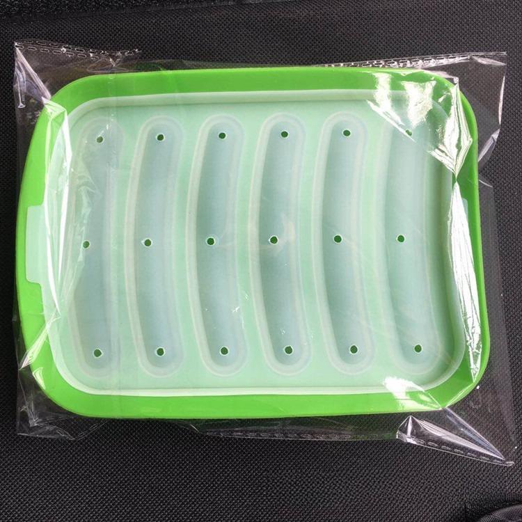 Sausage Maker Mould 6 Grids Silicone DIY Ham Hot Dog Making Moulds With Lid Kitchen Household Sausages Cake Baking Tools Molds