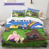The Big Lez Show Forest Scene 3 Pieces Bedding Set, Cartoon Character Duvet Cover & Pillowcases