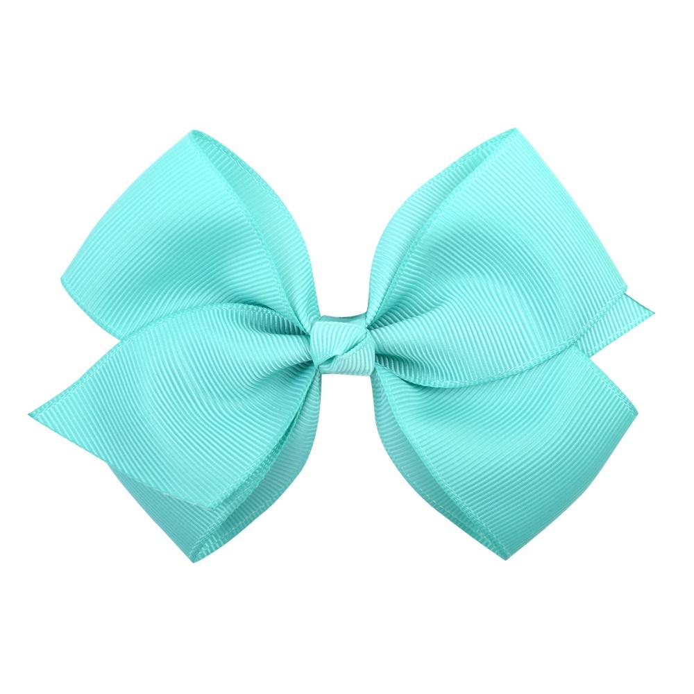 1pcs 4.5 Inches Sweet Candy Color Hair Bows With Clip Kids Girls Boutique Handmade Hair Clip Hairgrips Hair Accessories