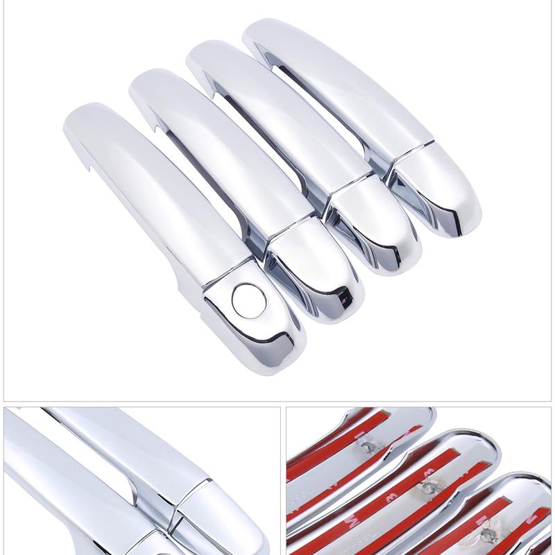 for Suzuki Swift Maruti DZire 2004~2015 Chrome Door Handle Cover Car Accessories Stickers Trim Set 2005 2007 2009 2011 2013 2014