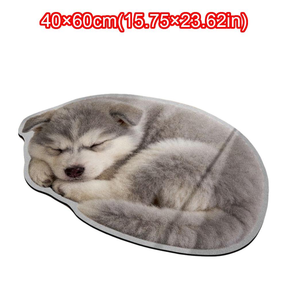 Pet Theme Rug Dog Shaped Rug Decorative Carpet Entryway Mat Fashion Animal Floor Mat Home Decor