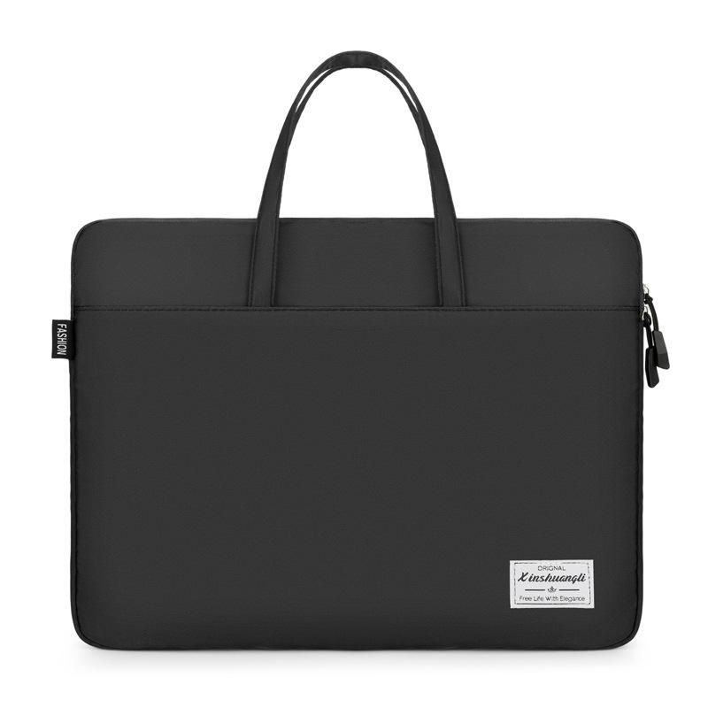 New Stylish Solid Color Laptop Bag Simple Versatile Business Laptop Bag Briefcase