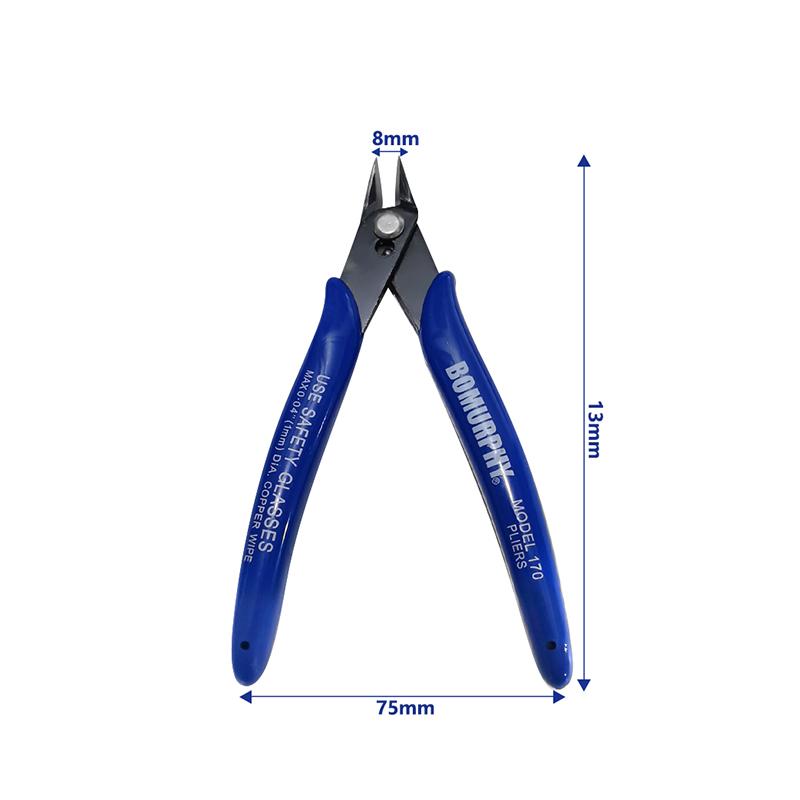 1/3/5pcs 170 Electronic Diagonal Pliers Carbon Steel Pliers Side Cutting Nippers Wire Cutter 3D Printer Parts Hand Tools