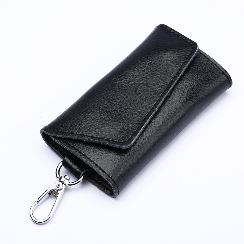 Men's and Women's Genuine Leather Car Key Case and Fashion Key Chain