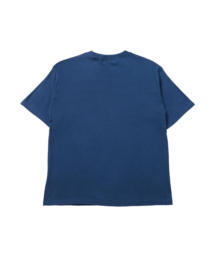 TEN PAST SEVEN Basic Logo Short Sleeve T-Shirt - Blue