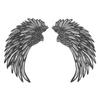 Metal Angel  Wall Decor with Lights Double Sided Warm Light Frosted Angel  Wall Sculptures