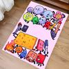 1pc Inanimate Insanity Print Area Rug - Soft, Washable Non-Slip Indoor Mat for Office Chairs, Living Room, Home Office Decorative Rug