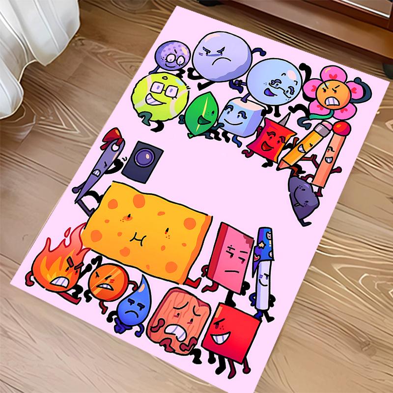 1pc Inanimate Insanity Print Area Rug - Soft, Washable Non-Slip Indoor Mat for Office Chairs, Living Room, Home Office Decorative Rug