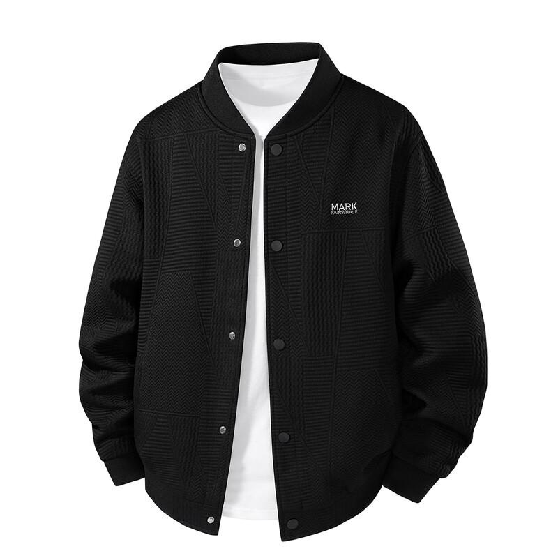 MARK FAIRWHALE Men s Embroidered Baseball Jacket L