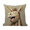 Pillowcase Donkey Print Easy-Care Design Soft Breathable Pillow Cover Sofa Bedroom Patio Home Decor