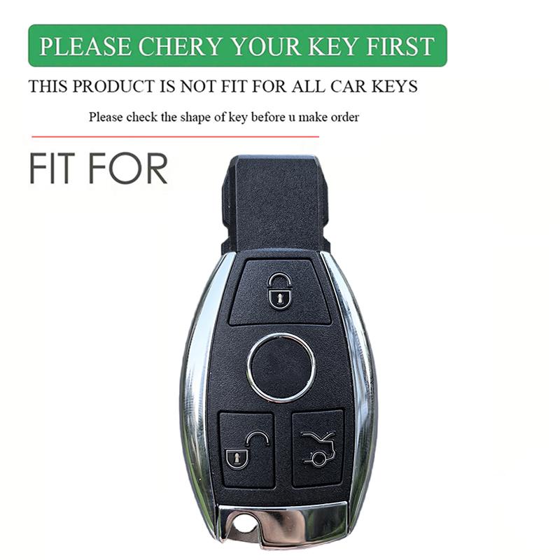 3 Buttons Silicone Car Key Case For Mercedes Benz CLS CLA GL R SLK AMG A B C S Class Procted