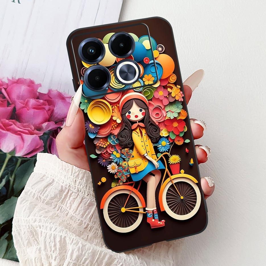 For Infinix Note 40 5G Case X6852 New Luxury Painted Cover Soft Silicone Phone Case For Infinix Note 40 Pro Plus Note40 4G Shell