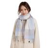 Yuxiaoduo 100% Pure Wool Plaid Scarf