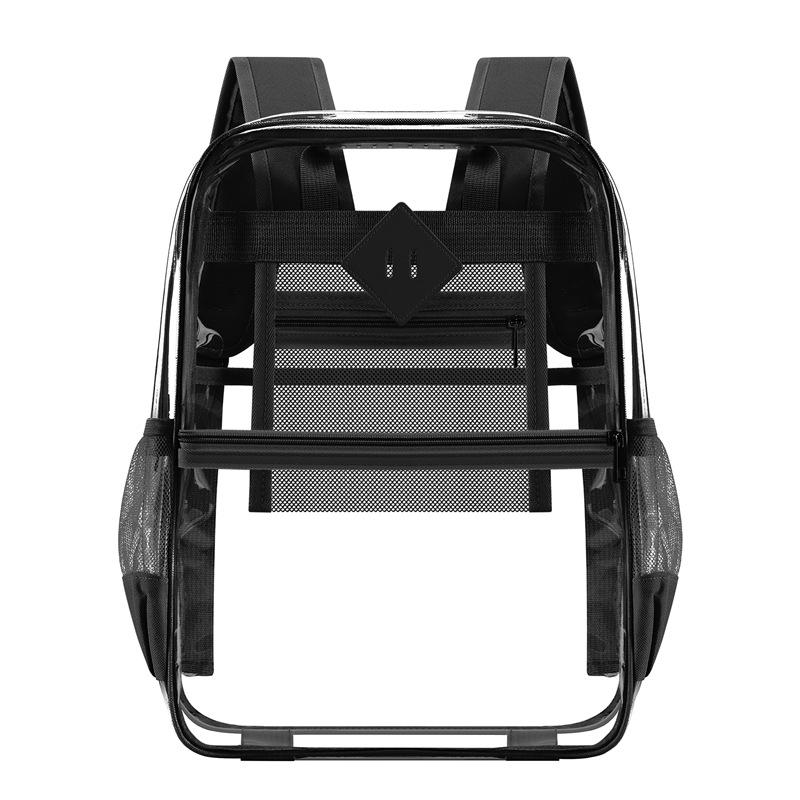 Large Capacity Transparent PVC Backpack for Students