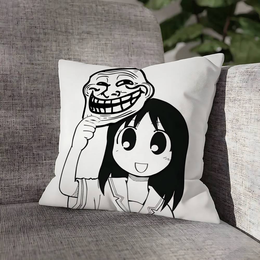 T-Trollface Throw Pillow Case For 45cm 40cm 55cm 50cm 30cm Square Car Pillowcase Shell