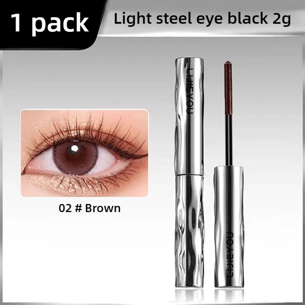 Steel Tube Mascara Primer Waterproof Fast Drying Long Non-smudged Curling Mascara A8U9