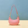 2026 Spring/summer Sweet Girls Fashi Half Mo Hobo Bag Soft Pu Leather Casual Zipper Underarm Shoulder Bag Shopper Female