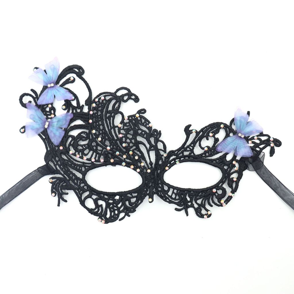 Princess Lace Phoenix Mask With Glitter And Gradient Colors For Halloween Costume Party