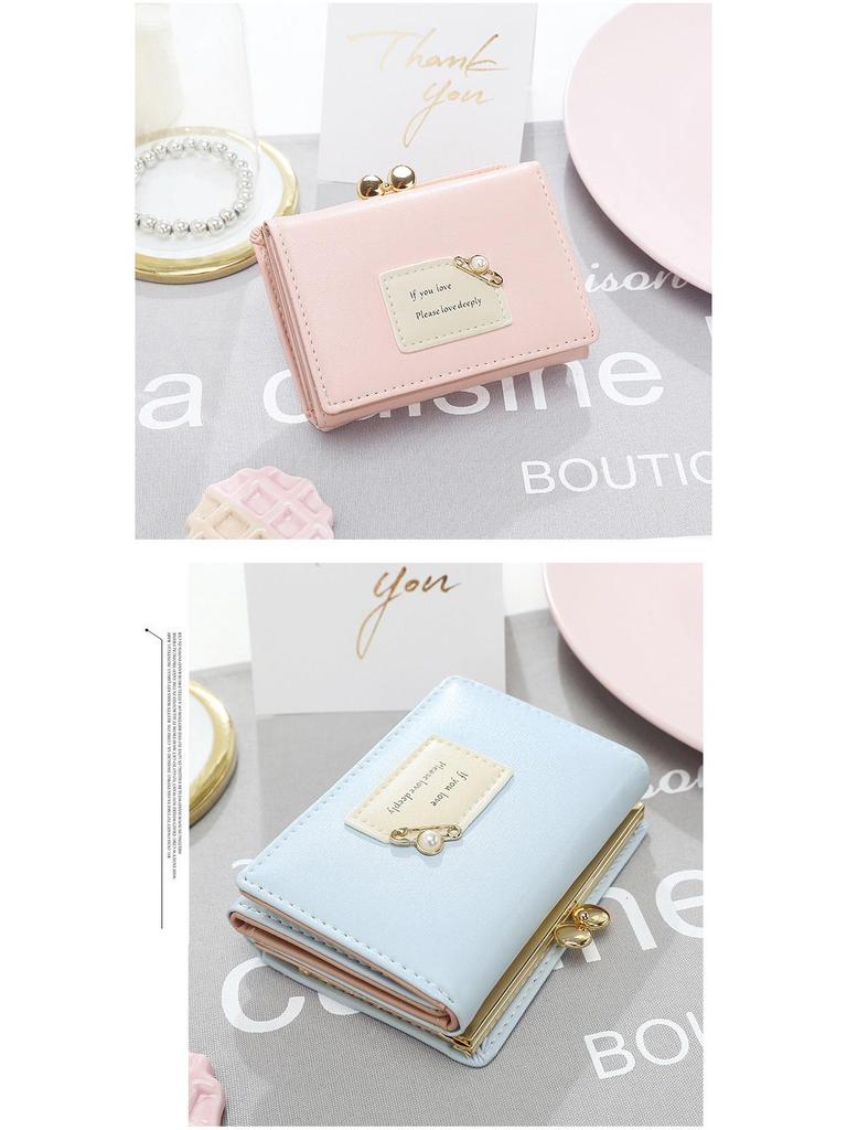 Trendy Women's Mini Wallet: Cute Korean-Style Card Holder & Coin Purse