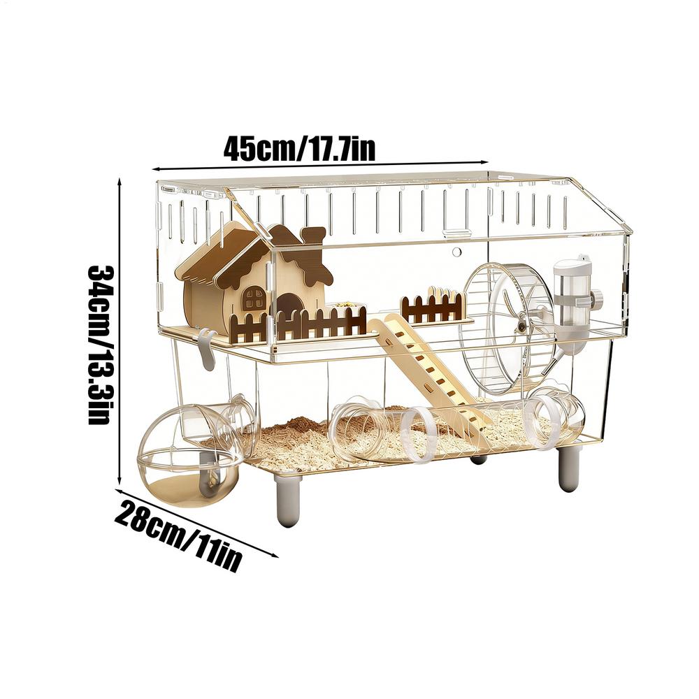 

Hamster Enclosure Animal Clear House Habitat Small Pet Enclosure Habitat For Hamster Dwarf Gerbil Hedgehog Ferret Chinchilla