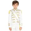 Kids Circus Ringmaster Jacket Long Sleeve Zip Up Tassel Golden Braided Tape Major Uniform Costume Sash