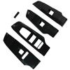 4pcs Window Lift Switch Button Cover Trim Window Switch Bezel Trim for Mitsubishi Outlander 2024-2024 ABS Carbon Fiber