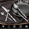 Stainless Steel Tableware,diamond Shaped Handle,dessert Spoon, Restaurant Steak Knife, Thickened Food Knife and Fork Cutlery Set