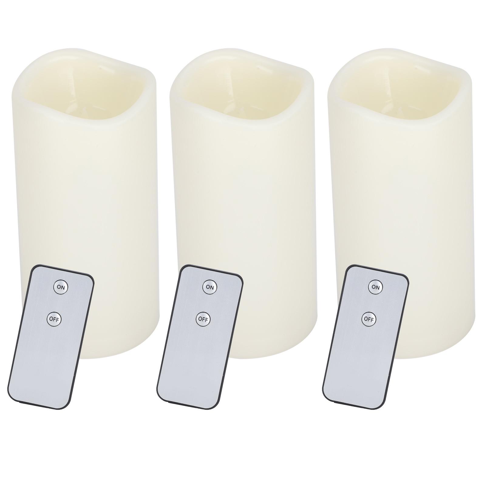 

3шт пульт дистанционного управления электронная светодиодная имитация свечи лампа для украшения домашней свадебной вечеринки