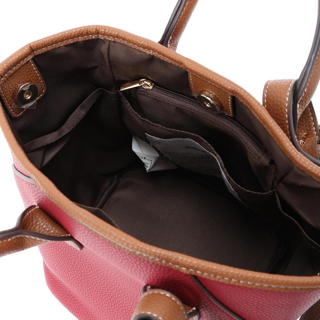 [Maison Vert] [Schrumpfendes Kunstleder, Leicht] Verwandlungsfähige 2-Wege-Mini-Tasche