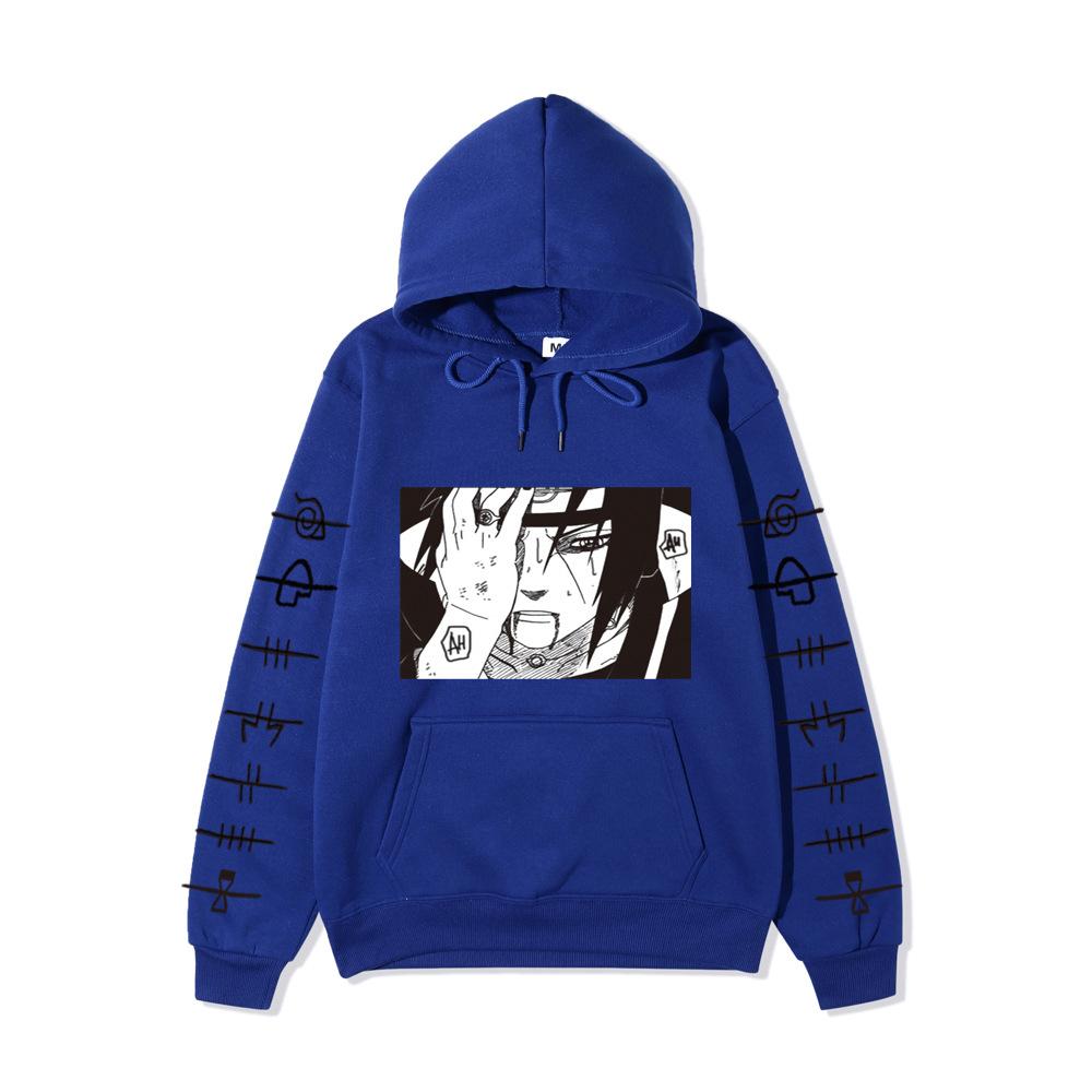 Naruto Uzumaki Anime Graphic Winter Thick Fleece Lined Warm Long Sleeve Hooded Sweatshirt Casual Loose Daily Outdoor Pullover Tops