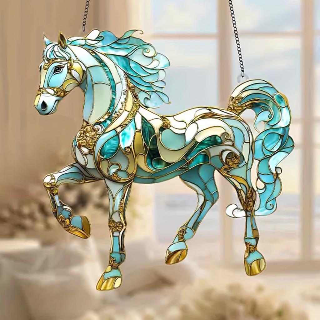 Přívěsek Kůň Okenní Sluneční Lapač Dekorace, Jako Dárková Dekorační Přívěsek Pro Milovníky Koní A Majitele