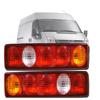 2x Rear Tail Lamp Brake Lights Combination Assembly for DAF, MAN Trucks & Trailers (Bulbs Included)