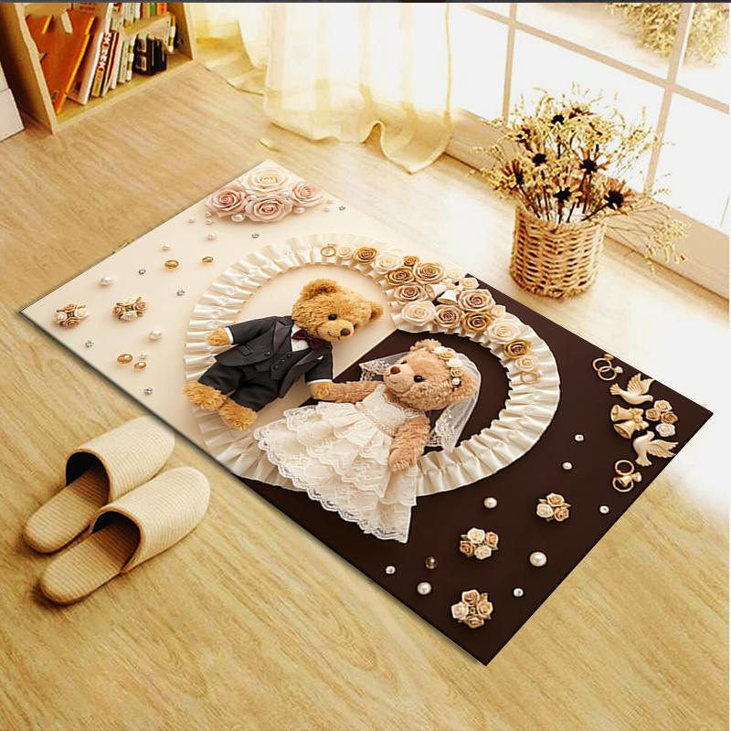 2025 New Wedding Teddy Carpet Rug for Living Room Bedroom Home Sofa Decoration,Kids play Non-slip Floor Mat13