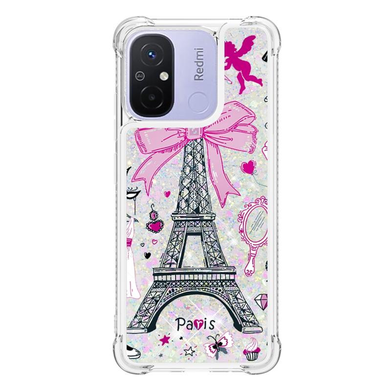 Pre Xiaomi Redmi 12C Puzdro Trblietavé Dynamické Tekuté Puzdro na Pre Fundas Xiaomi Redmi 12C Mi Kryt na Telefón Xiomi Redmi12C 12 C Coque