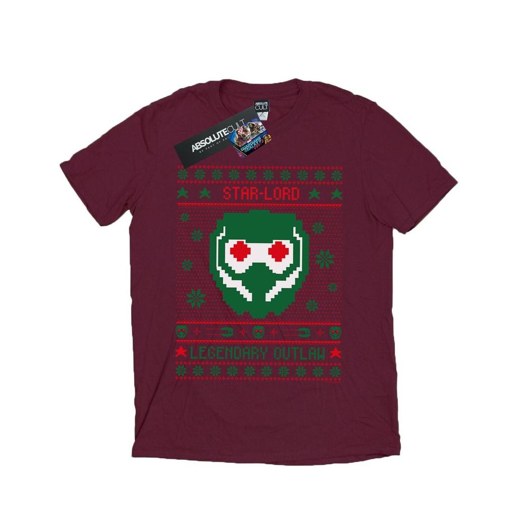 Marvel Herren Guardians Of The Galaxy Vol. 2 Star Lord Fair Isle T-Shirt