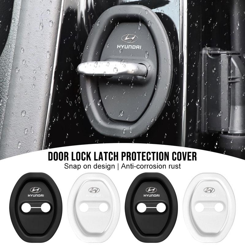 4Pcs/Set Car Door Stopper Cover Door Lock Protective Covers For Hyundai I30 Tucson Veloster Kona I10 I35 Elantra Santa Fe Gadget