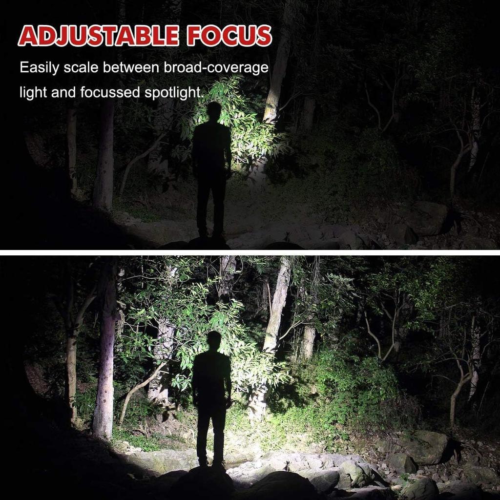 Headlamp - Brightest 2000 Lumen CREE LED Work Head Light, USB-C Rechargeable IPX4 Waterproof Head Lamp Flashlight+ Red Light for