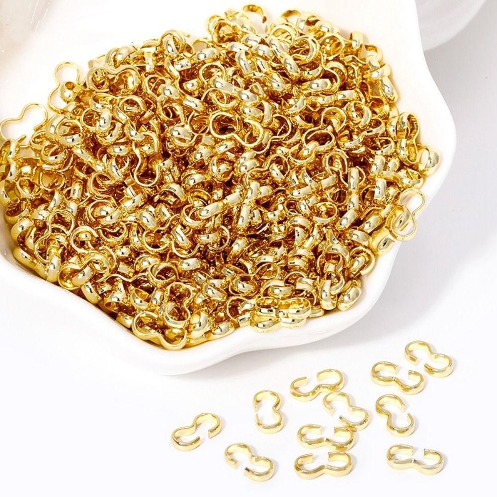 100Pcs Smooth Finish Charm Connector for Bracelets Necklaces Making DIY Jewelry Materials