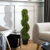 Artificial Spiral Eucalyptus Plant with Pot Included for Indoor and Outdoor, Height 90 cm, Green