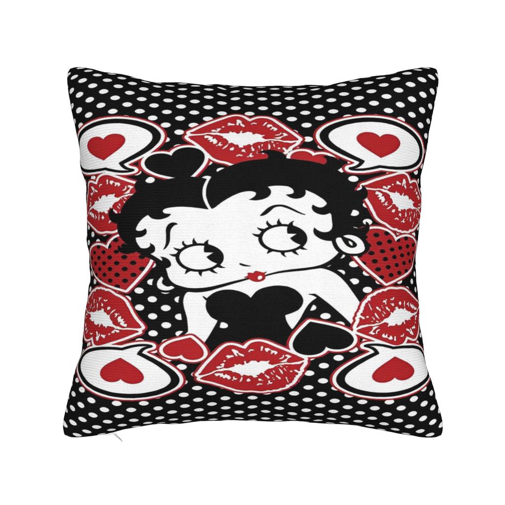 B-boopes b-bettyes Povlak na polštář Produktový potisk na povlak na polštář Povlaky na polštáře Domácí dekorace Čtvercový Více velikostí