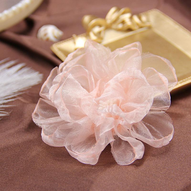 9cm Chiffon Gauze Flower Artificial Fabric Silk Flower Head For DIY Wedding Party Home Decorations Floral Wreath Scrapbook Craft