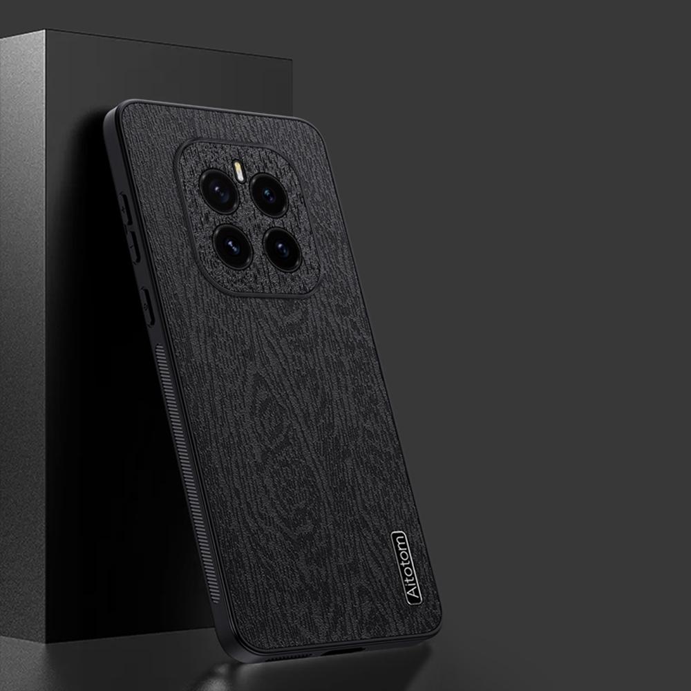 For Honor GT Pro Case Wood Texture PU Leather Coated PC TPU Phone Cover