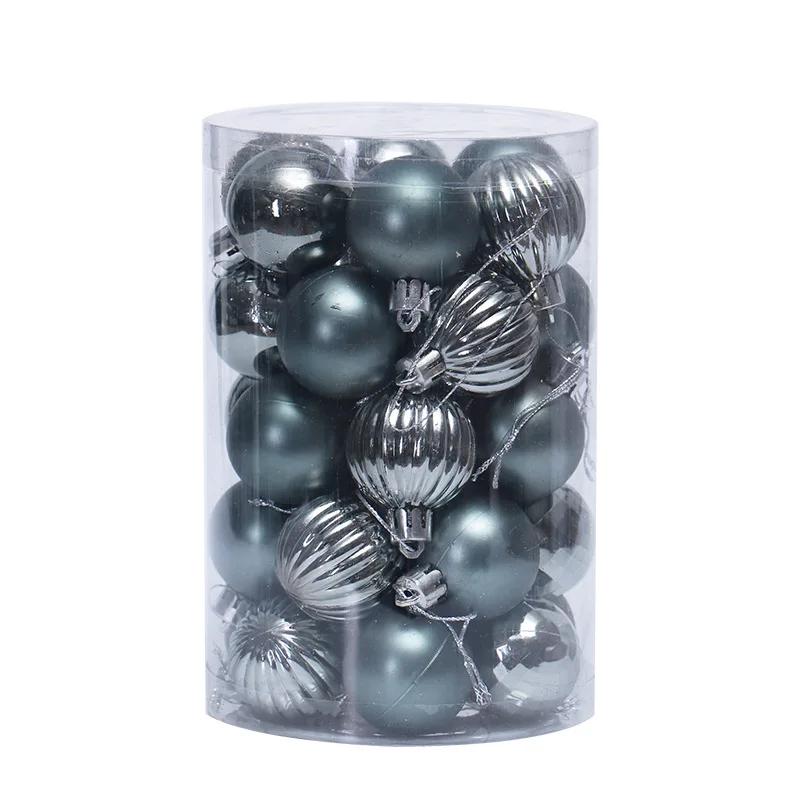 4CM Christmas Ball Box Set Available Lightweight Holiday Christmas Tree Ornament Decorations Christmas Decorations 34PCS/Box