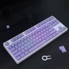 113Key PC Keycaps Set for Mechanical Keyboards with Double Shot Injections OEM Profile Keycap Crystal Jelly Design