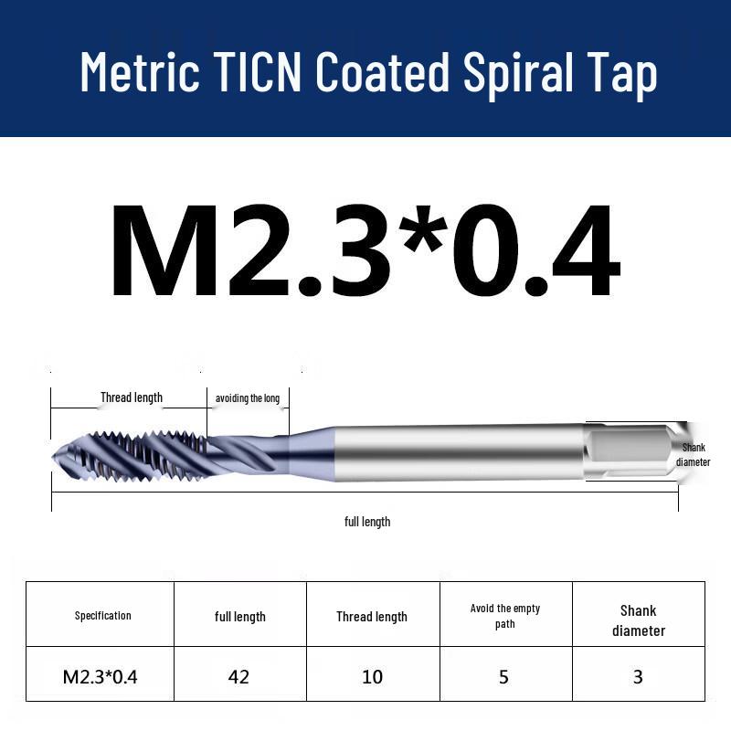 Jun Ding Ying TICN Spiral Flute Tap