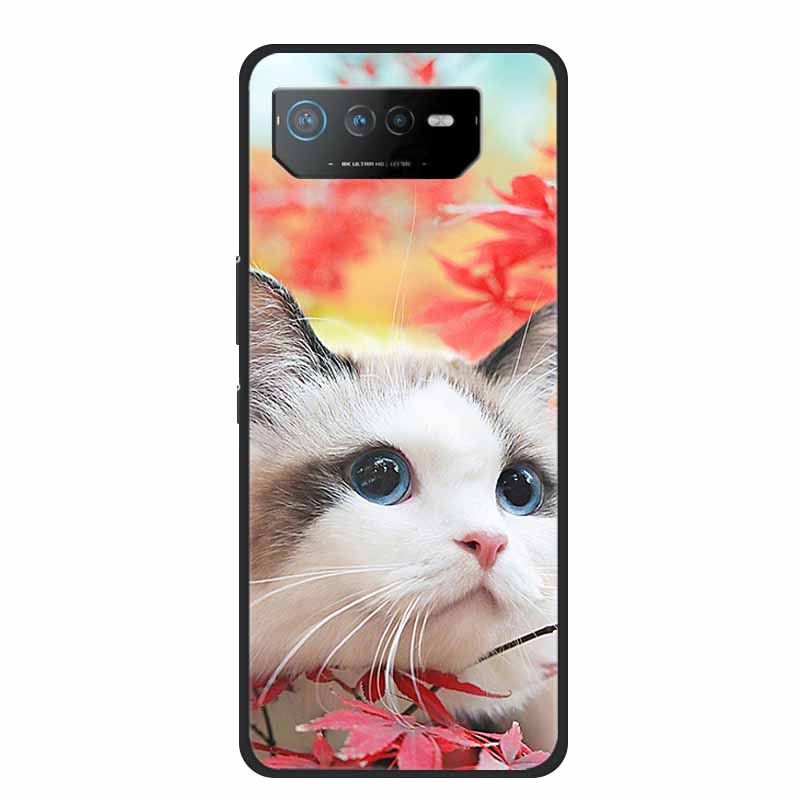 Phone Case For Asus ROG Phone 6D Ultimate Back Cover Case Black TPU Silicone Soft Coque For Asus ROG Phone 6 Pro Case Phone6 Pro