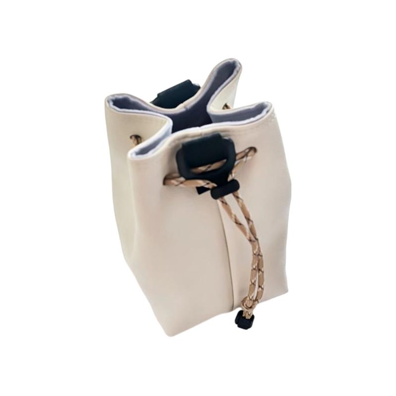 PU Leather Camera Bucket Bag Soft Camera Bag DSLR Insert Handbag Drawstring Easy Carrying Lens Case For Outdoor Travel